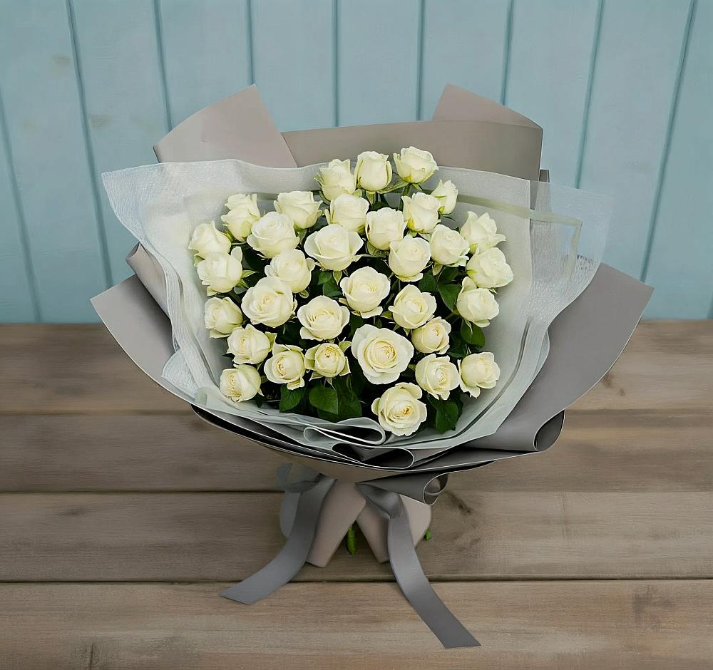 Букет Белоснежная нежность в Чегдомыне