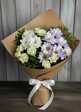 Букет цветов из:  Хризантемы и Розы в Чегдомыне