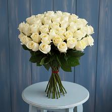 Букет 51 Белая роза Эдлесс Лав #REPLACE_PRED# Чегдомыне