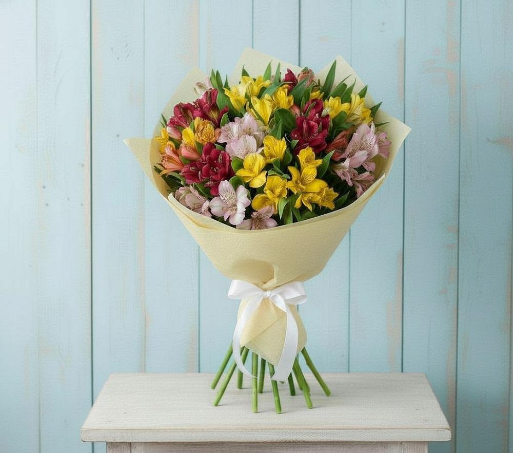 Букет цветов из: Альстромерии в Чегдомыне